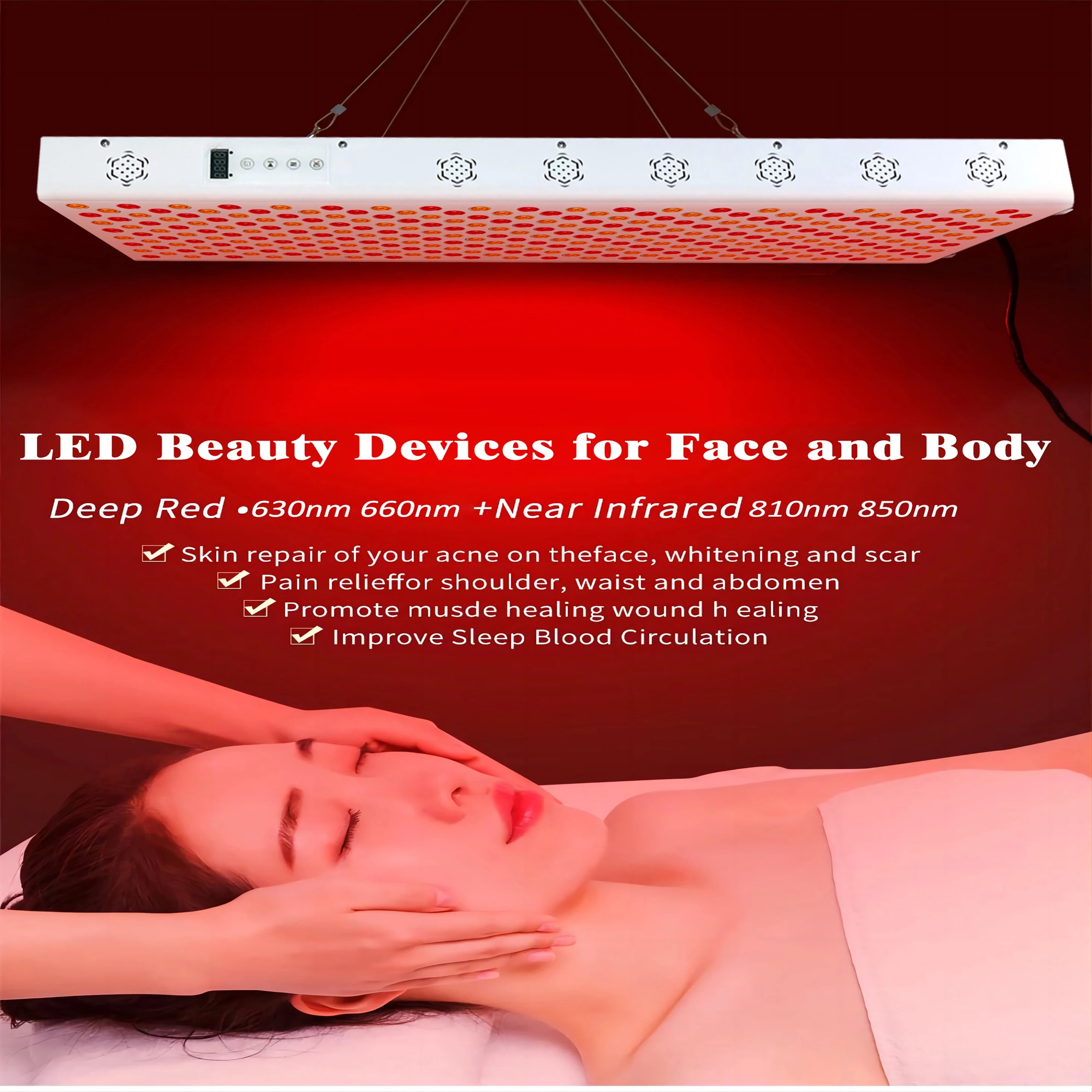 LED Red Light Therapy Panel